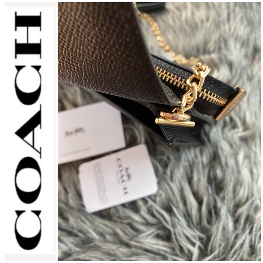 NWT authentic COACH 3 in 1 leather purse black - Picture 6 of 9